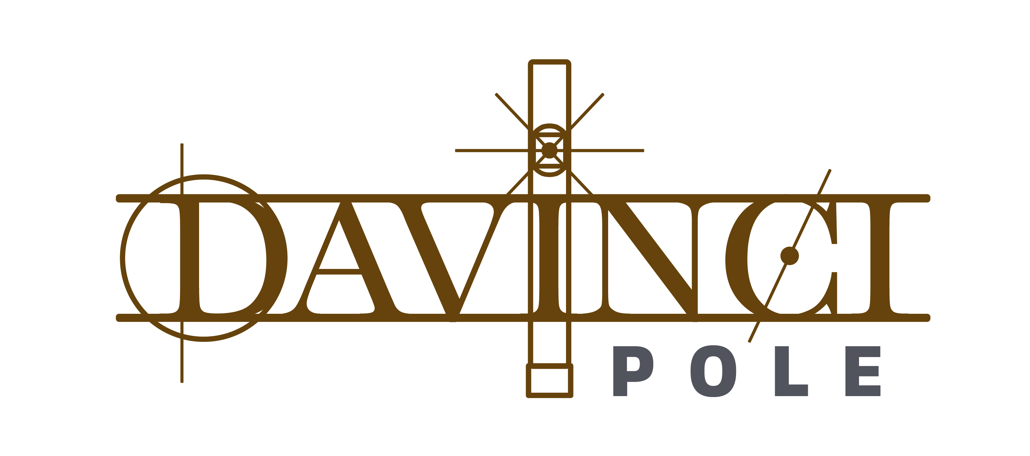 DaVinci Pole Logo Brown & Gray