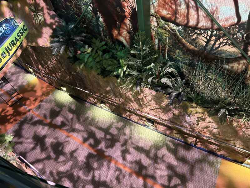 Dinosphere Rampway Lit By Abacus Surface Lights From Above