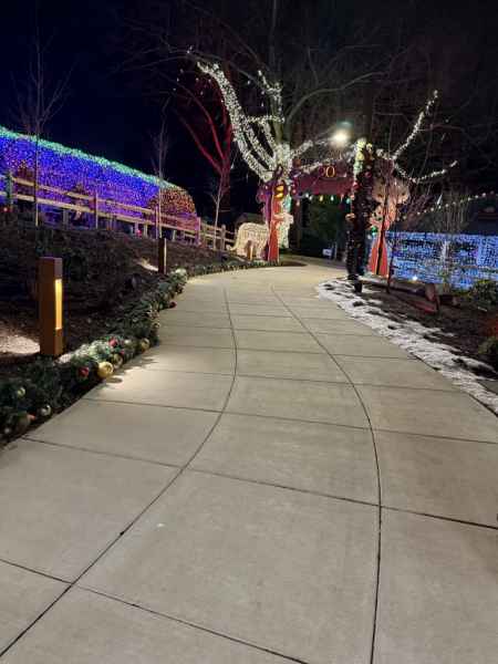 Elmwood Park Zoo Pathway Lit By Vancouver Bollards