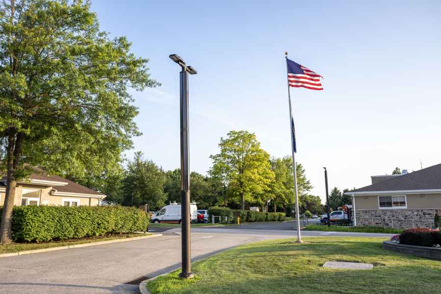Wentz Run Park Solar Pole By American Flag
