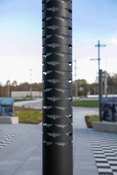 INDOT Clear Creek Day Column With Cutouts Close Up