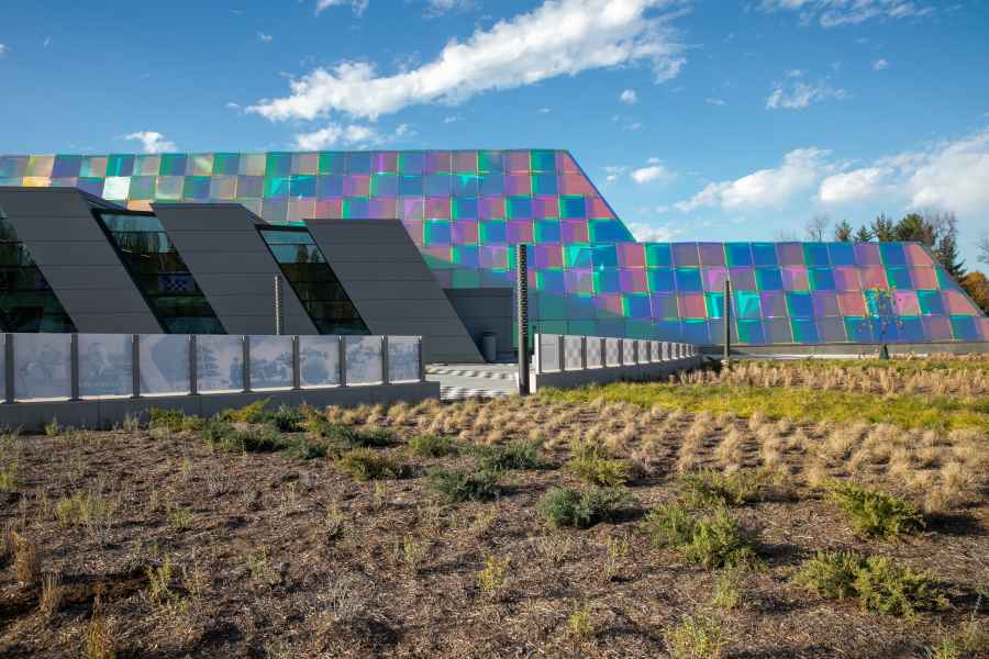INDOT Clear Creek Day Building Side View With Columns
