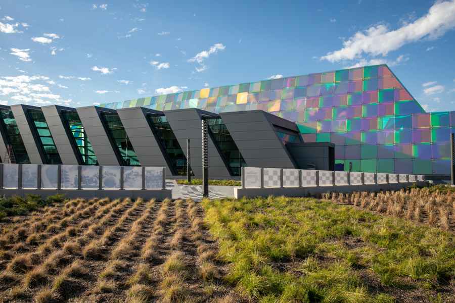 INDOT Clear Creek Day Building Side View With Columns