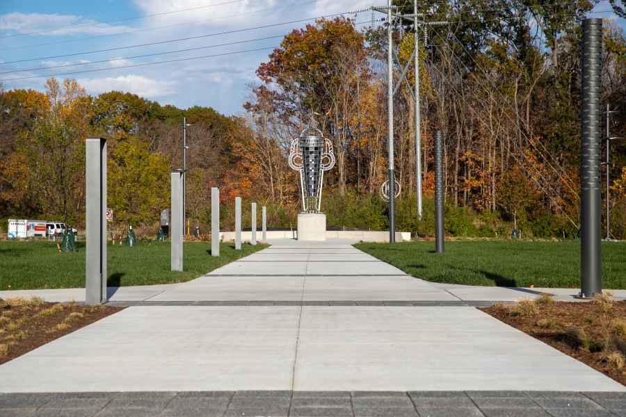 INDOT Clear Creek Day Walkway to Sculpture
