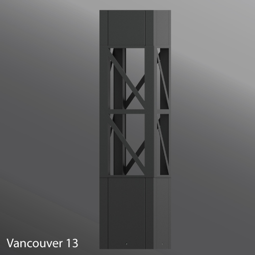 Ligman Lighting's Vancouver Square Bollard (model UVA-10XXX).
