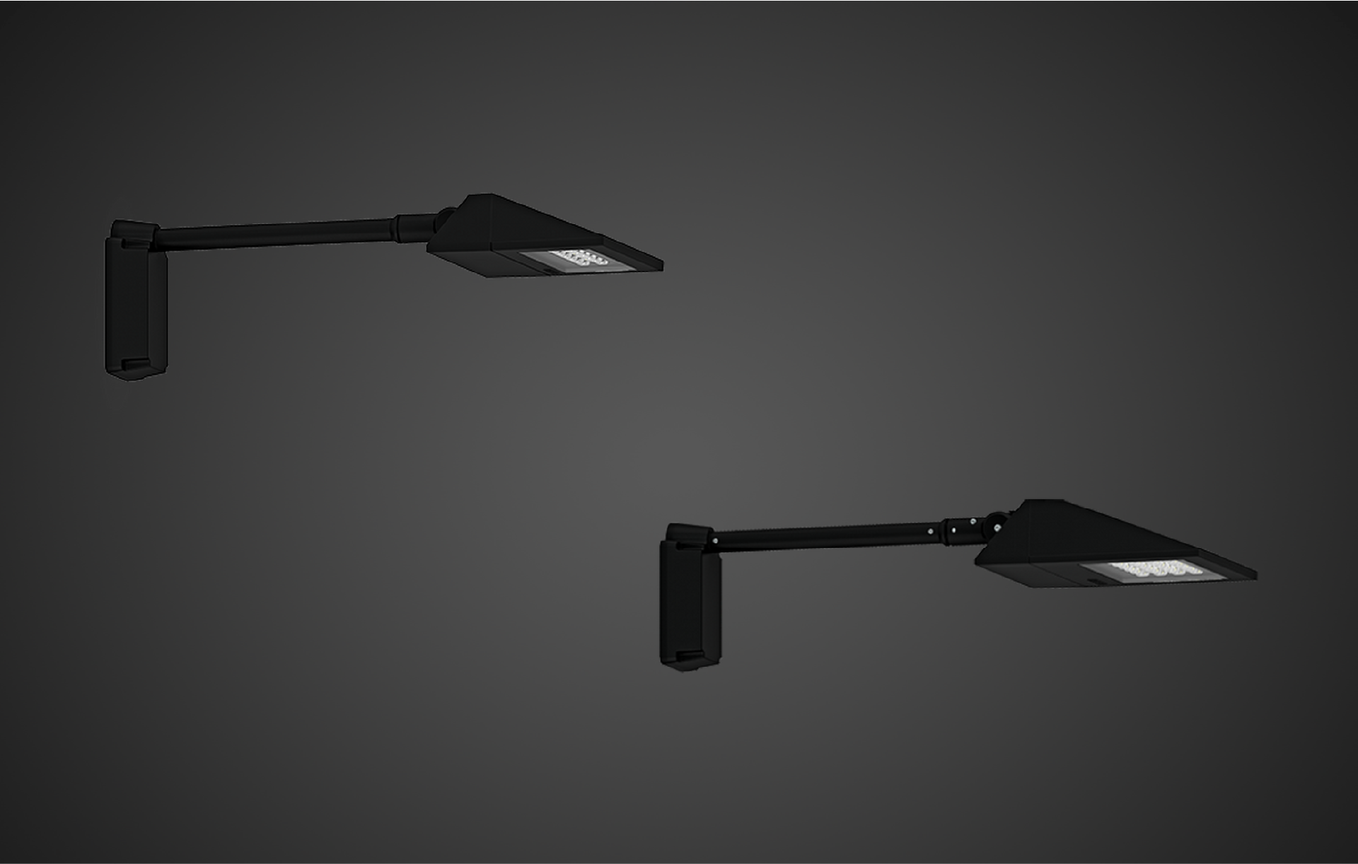 Click to view Ligman Lighting's Vekter Extended Arm, IDA: Horizontal (model UVK-3000XX).