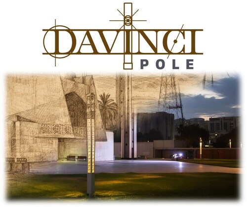DaVinci Smart Pole promotional photo and logo